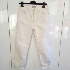 Everlane Relaxed Straight Fit Jeans in Ivory Women's Regular 26